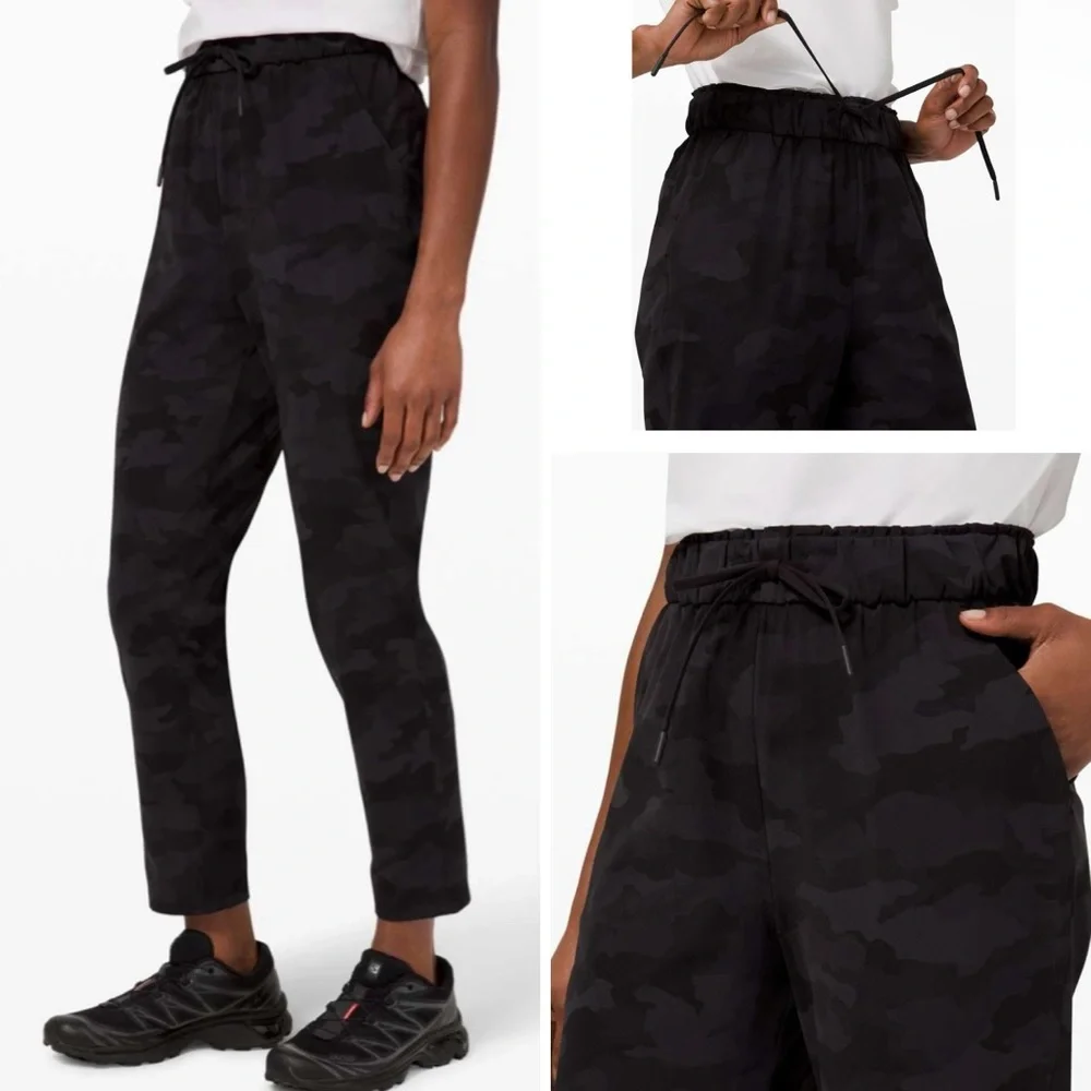 Lululemon Athletica Black Camouflage Joggers